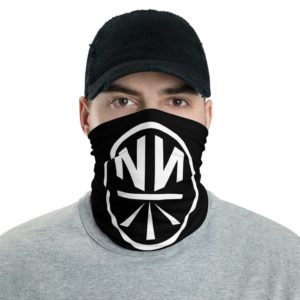 New Now Logo Circled Black Neck Gaiter (Mask)