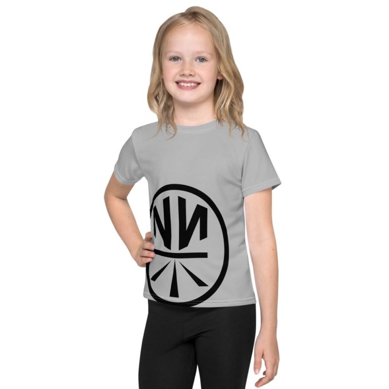 New Now Logo Circled Huge Offset Kids T-Shirt