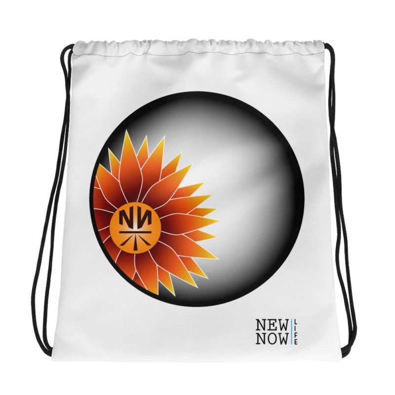 New Now Sunflower Drawstring Bag